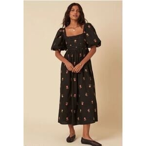 Nobody's Child Tessie Floral Embroidered Dress - Size 8 (New)